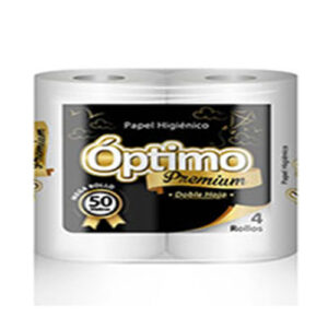 PAPEL HIGIÉNICO DOBLE HOJA  4X50 MTS. OPTIMO