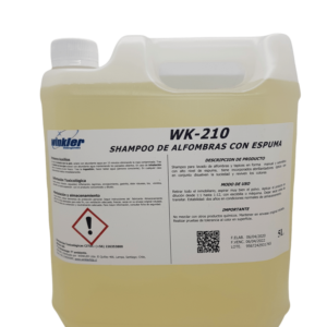 SHAMPOO DE ALFOMBRA CON ESPUMA WK210 5LT